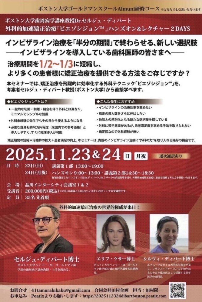 ボストン大学のディバート教授のピエゾシジョンコース